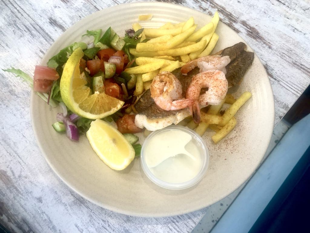 Gluten Free Traveller Fish and Chips at Pellican Point